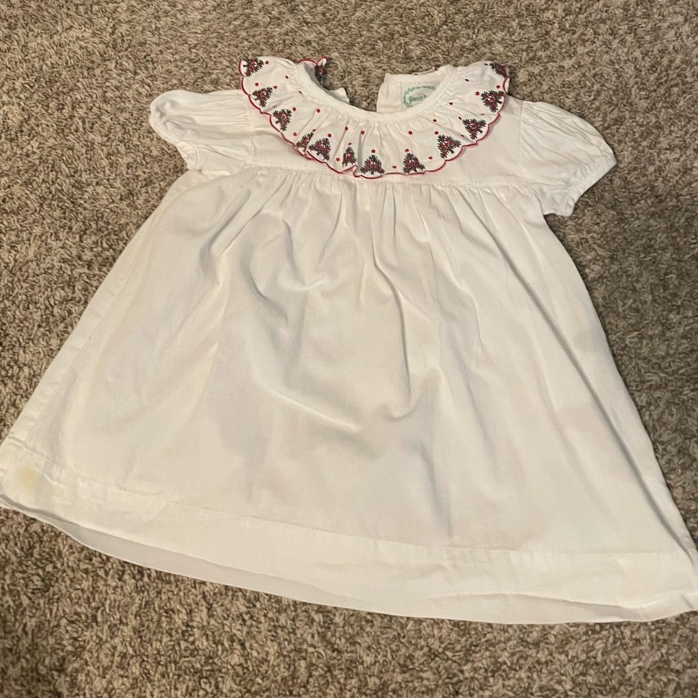 Grace and James Christmas tree dress